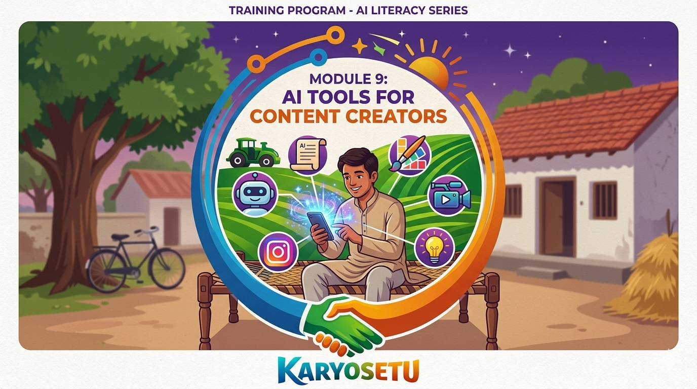 Module 9 Cover — AI Tools for Content Creators